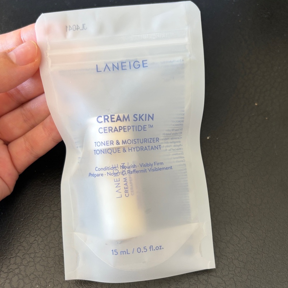 LANEIGE Cream Skin Cerapeptide Toner & Moisturizer - White and Blue
